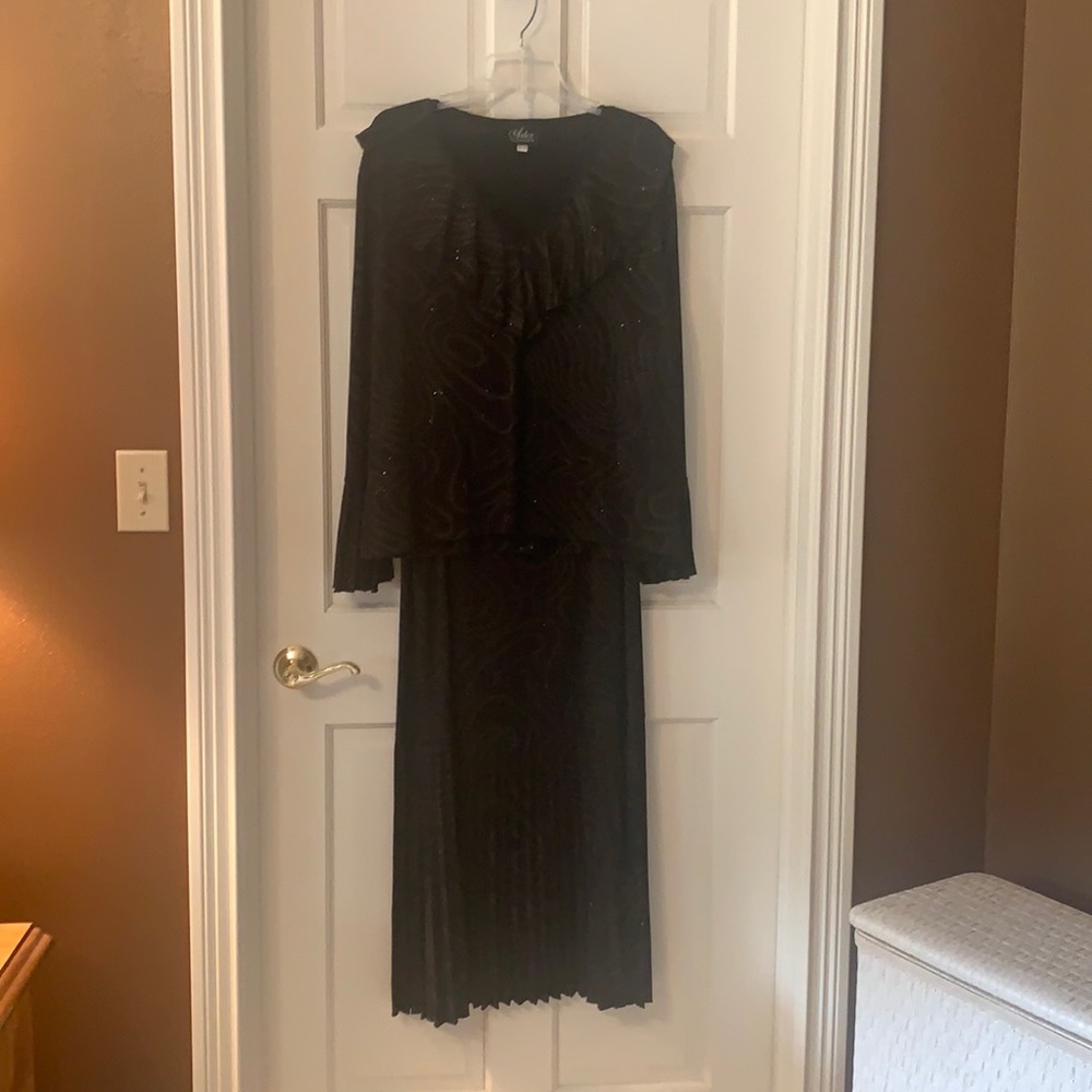 Black Artex Collection special event dress, sz XL